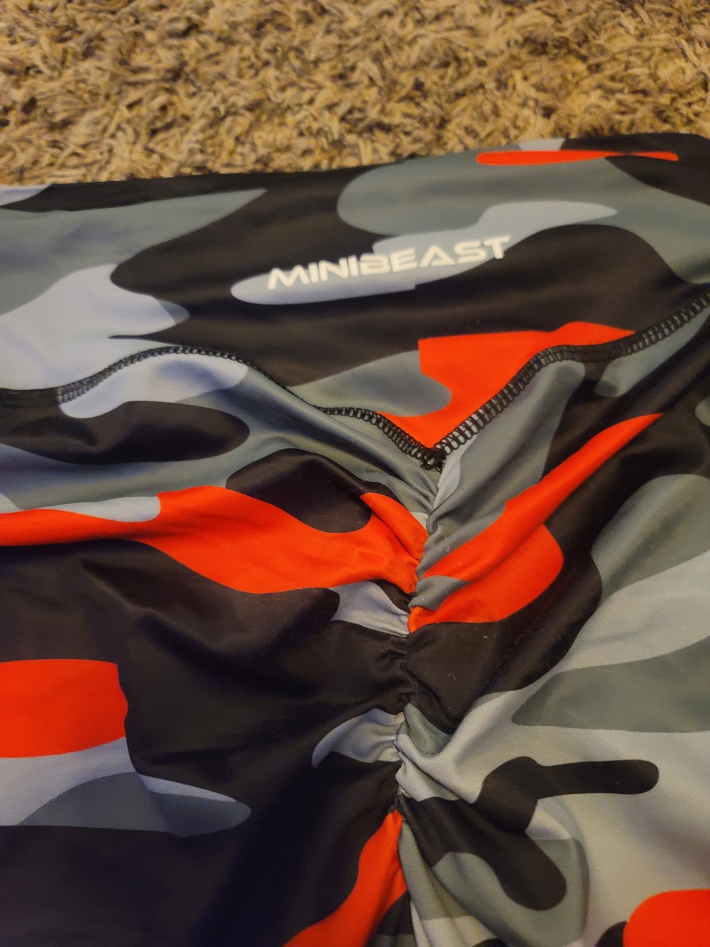 MINIBEAST Camo Active leggings- Red, Black, Gray